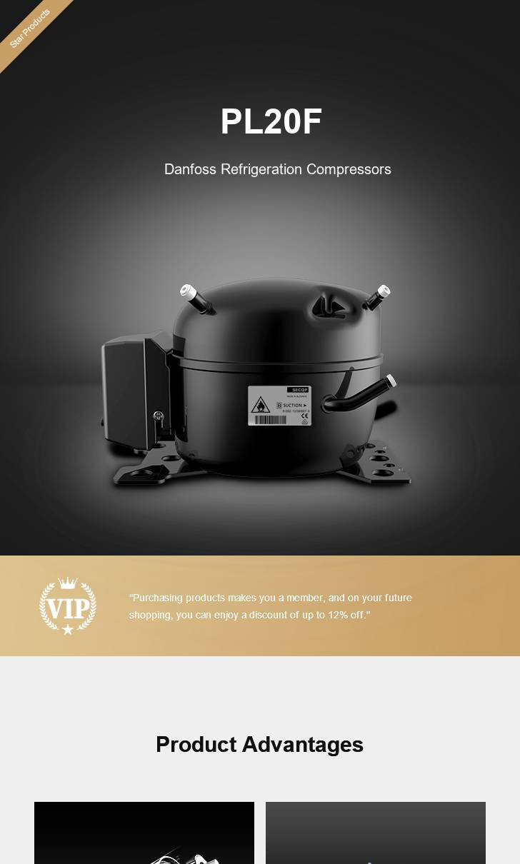 Danfoss Compressor PL20F, technical parameters pdf, structure diagram